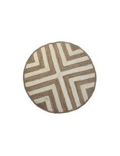 Tappeto DKD Home Decor Scandi Bianco Marrone Chiaro Iuta (200 x 200 x 1 cm) da DKD Home Decor, Tappeti - Ref: S3045012, Preci...