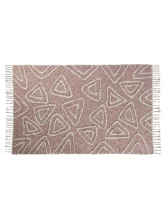 Alfombra DKD Home Decor 160 x 230 x 0,4 cm Poliéster Blanco Ikat Boho (2 Unidades) | Tienda24 Tienda24.eu