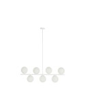 Lampadario DKD Home Decor 98 x 45 x 30 cm Cristallo Metallo Bianco 50 W da DKD Home Decor, Plafoniere - Ref: S3052594, Precio...