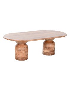 Table d'appoint STRAIGHT LINE Naturel Bois de manguier 40 x 40 x 65 cm | Tienda24 Tienda24.eu