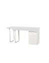 Desk DKD Home Decor 150 x 120 x 75 cm Natural Metal White MDF Wood | Tienda24 Tienda24.eu