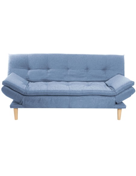 Canapé DKD Home Decor Bleu Bleu ciel Naturel Bois Scandi 180 x 85 x 83 cm | Tienda24 Tienda24.eu