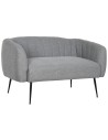 Sofa DKD Home Decor Schwarz Grau Schaum Holz Metall Samt Scandi 129 x 75 x 73 cm | Tienda24 Tienda24.eu