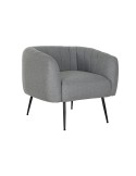 Armchair DKD Home Decor Black Grey Foam Wood Metal 81 x 75 x 73 cm | Tienda24 Tienda24.eu