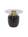 Side table DKD Home Decor Black Golden Metal Crystal 59 x 59 x 46 cm | Tienda24 Tienda24.eu