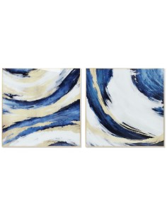 Painting DKD Home Decor 83 x 4 x 83 cm Abstract Urban (2 Units) | Tienda24 Tienda24.eu