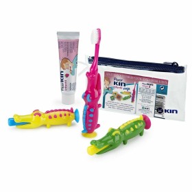 Conjunto de Cuidado Bocal Infantil Kin Fluorkin Crocodilo De viagem (3 Peças) de Kin, Kits de cuidado oral - Ref: S0596345, P...