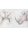 Quadro DKD Home Decor Moderno animali 60 x 3,5 x 80 cm (2 Unità) da DKD Home Decor, Stampe e quadri su tela - Ref: S3053003, ...