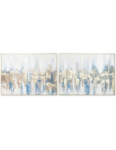 Pintura DKD Home Decor 79 x 2,5 x 79 cm Abstrato Moderno (4 Peças) | Tienda24 Tienda24.eu