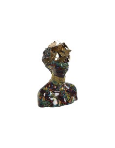 Deko-Figur DKD Home Decor 20,5 x 18 x 35 cm Schwarz Kolonial Afrikanerin (2 Stück) | Tienda24 Tienda24.eu