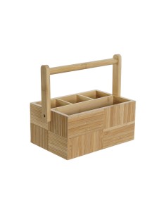 Botellero Home ESPRIT Negro Natural Madera Metal 60 x 33 x 169 cm | Tienda24 Tienda24.eu