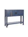 Mueble Auxiliar DKD Home Decor Azul Dorado Abeto Madera MDF 95 x 24 x 79 cm | Tienda24 Tienda24.eu