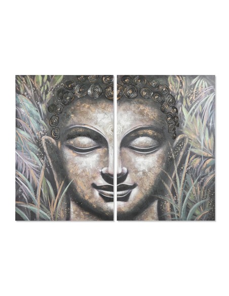 Set di 2 quadri Home ESPRIT Buddha Orientale 160 x 3 x 120 cm da Home ESPRIT, Stampe e quadri su tela - Ref: S3053333, Precio...