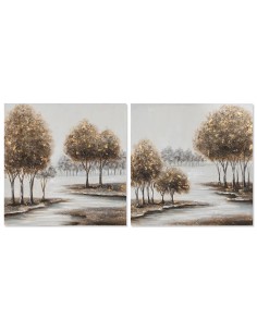 Pintura DKD Home Decor Ave Oriental 40 x 3 x 90 cm (3 Unidades) | Tienda24 Tienda24.eu