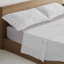 Bettwäsche-Set Alexandra House Living Cloe Grau King size 4 Stücke von Alexandra House Living, Bettlaken und Kissenbezüge - R...