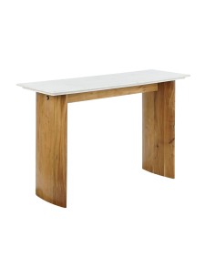 Consolle Home ESPRIT Bianco Marrone Marmo Legno di mango 120 x 38 x 77 cm da Home ESPRIT, Tavoli - Ref: S3053372, Precio: 314...