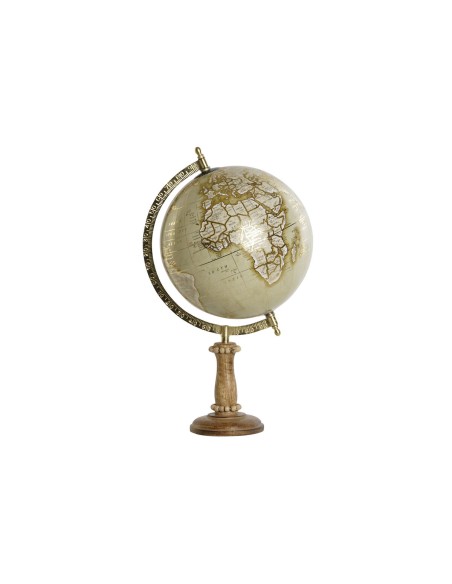 Globe terrestre DKD Home Decor Marron Doré Vintage 24 x 20 x 38 cm | Tienda24 Tienda24.eu