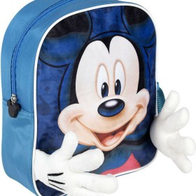 Zaino Scuola Mickey Mouse Azzurro (25 x 31 x 1 cm) di Mickey Mouse, Zainetti per bambini - Rif: S0727102, Prezzo: 5,78 €, Sco...