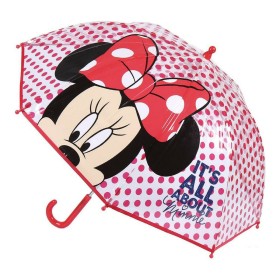 Umbrella Minnie Mouse Red (Ø 71 cm) by Minnie Mouse, Stick Umbrellas - Ref: S0727507, Price: 7,93 €, Discount: %