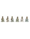 Figurine Décorative Home ESPRIT Blanc Vert Turquoise Buda Oriental 6 x 4 x 8,5 cm (6 Unités) | Tienda24 Tienda24.eu