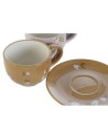 Juego de Tazas de Café DKD Home Decor Amarillo Rosa Mostaza Lila Metal 180 ml | Tienda24 Tienda24.eu