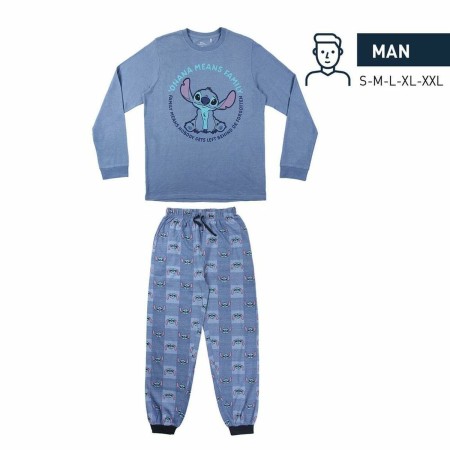 Pijama Stitch Homem Azul (Adultos) de Stitch, Pijamas - Ref: S0729157, Preço: 21,83 €, Desconto: %