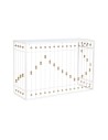 Console Home ESPRIT White Golden Mirror 120 x 40 x 80 cm | Tienda24 Tienda24.eu