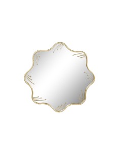 Wall mirror Romimex Silver Metal 56 x 82 x 3 cm Oval | Tienda24 Tienda24.eu