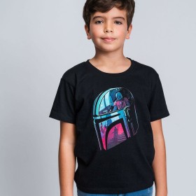 Kurzarm-T-Shirt für Kinder The Mandalorian Schwarz von The Mandalorian, T-Shirts - Ref: S0729787, Preis: 9,73 €, Rabatt: %