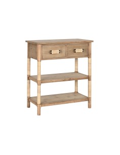 Console DKD Home Decor Noir Naturel Brun foncé Gris foncé Métal Sapin 120 x 50 x 77 cm | Tienda24 Tienda24.eu