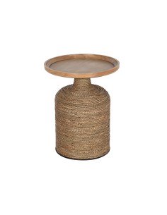 Side table DKD Home Decor 8424001831456 60 x 60 x 105 cm Natural Black Metal Wood | Tienda24 Tienda24.eu