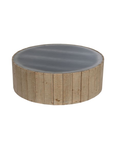 Mesa de Centro Home ESPRIT Abeto Madera MDF 90 x 90 x 30 cm | Tienda24 Tienda24.eu