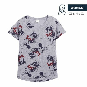 Camiseta de Manga Corta Mujer Minnie Mouse Gris de Minnie Mouse, Camisetas - Ref: S0729887, Precio: 10,02 €, Descuento: %