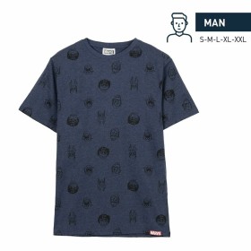 Camiseta de Manga Corta Hombre Marvel Azul oscuro Adultos de Marvel, Camisetas - Ref: S0730036, Precio: 10,02 €, Descuento: %