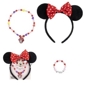 Accessories set Minnie Mouse Multicolour 3 Pieces by Minnie Mouse, Jewellery - Ref: S0730595, Price: 7,26 €, Discount: %