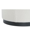 Repose-pied DKD Home Decor Blanc Noir Polyester Bois MDF Scandi 60 x 60 x 45 cm (3 Unités) | Tienda24 Tienda24.eu