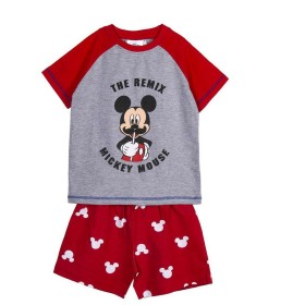 Sommer-Schlafanzug Mickey Mouse Rot Grau von Mickey Mouse, Schlafanzüge - Ref: S0731121, Preis: 0,00 €, Rabatt: %