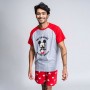 Pigiama Estivo Mickey Mouse Rosso (Adulti) Uomo Grigio di Mickey Mouse, Pigiami due pezzi - Rif: S0731122, Prezzo: 16,73 €, S...