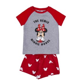 Summer Pyjama Minnie Mouse Red Grey by Minnie Mouse, Pyjama Sets - Ref: S0731123, Price: 15,96 €, Discount: %