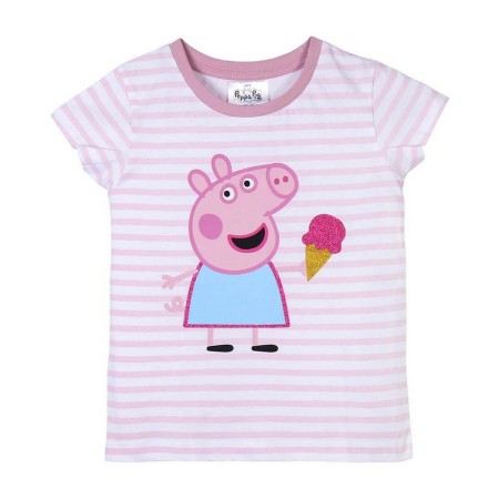 Camisola de Manga Curta Infantil Peppa Pig Cor de Rosa de Peppa Pig, Camisolas de manga curta - Ref: S0731142, Preço: 11,60 €...