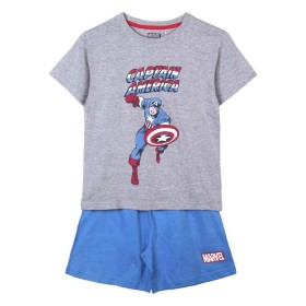 Pijama de Verão Marvel Cinzento Azul de Marvel, Pijamas de duas peças - Ref: S0731143, Preço: 16,50 €, Desconto: %