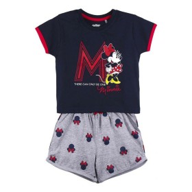 Pijama de Verão Minnie Mouse Azul escuro Cinzento de Minnie Mouse, Pijamas - Ref: S0731144, Preço: 16,50 €, Desconto: %