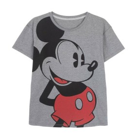 Maglia a Maniche Corte Donna Mickey Mouse Grigio Grigio scuro di Mickey Mouse, T-shirt - Rif: S0731205, Prezzo: 14,14 €, Scon...