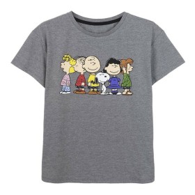 Camisola de Manga Curta Mulher Snoopy Cinzento Cinzento escuro de Snoopy, T-shirts - Ref: S0731428, Preço: 17,06 €, Desconto: %