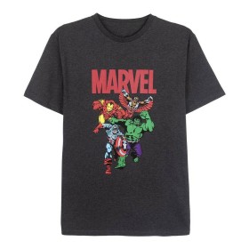 T-shirt à manches courtes homme Marvel Gris Gris foncé Adultes de Marvel, T-shirts - Réf : S0731430, Prix : 12,63 €, Remise : %