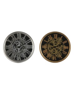 Reloj de Pared Romimex Multicolor Metal 128 x 64 x 7 cm | Tienda24 Tienda24.eu