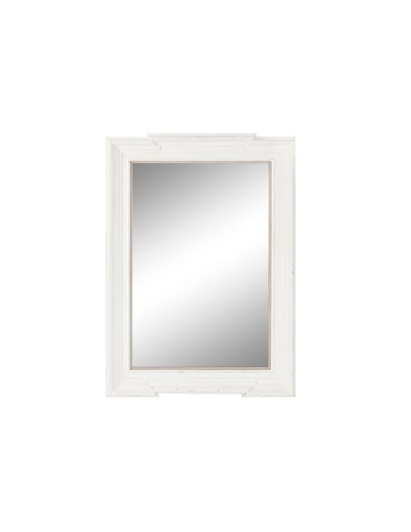 Miroir mural Home ESPRIT Blanc Bois 85 x 5 x 120 cm | Tienda24 Tienda24.eu