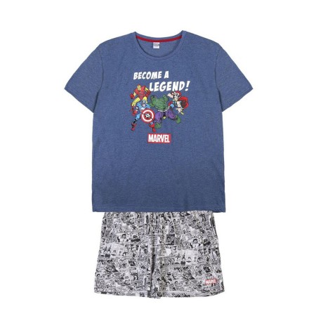 Pijama Marvel Cinzento (Adultos) Homem de Marvel, Pijamas - Ref: S0731956, Preço: 18,22 €, Desconto: %