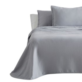 Colcha Alexandra House Living Lines Gris Perla 280 x 280 cm (3 Piezas) de Alexandra House Living, Mantas y colchas - Ref: D16...