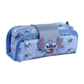 Trousse d'écolier Stitch Bleu de Stitch, Trousses - Réf : S0732376, Prix : 10,47 €, Remise : %